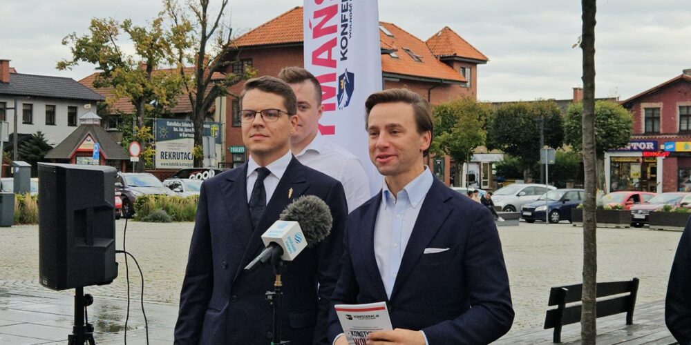 Bosak i Szymański w Kartuzach. W spotkaniu licznie uczestniczyła młodzież