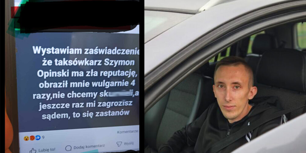 Młody taksówkarz atakowany przez konkurenta? Wydał oświadczenie