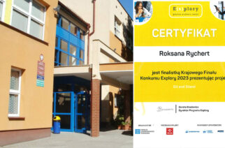 Roksana Rychert z „Klasztornej” finalistką Krajowego Konkursu Explory 2023