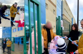 Rozdawali odblaski dorosłym i dzieciom. Chodzi o bezpieczeństwo