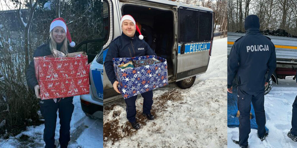 Policjanci pomogli przed świętami dwóm rodzinom i samotnemu mężczyźnie