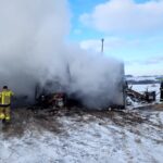 Łyśniewo Sierakowickie. Pożar warsztatu. Trwa szacowanie strat