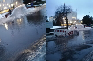 Strażacy walczą ze skutkami odwilży. Są „baseny” do usunięcia