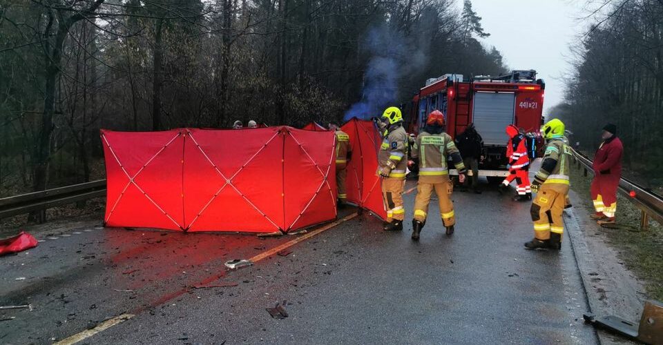 Śmiertelny wypadek na trasie Kartuzy – Dzierżążno. Zginął 23-latek