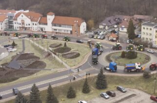 Protest rolników nagrany „z lotu ptaka”. Zobacz materiał!