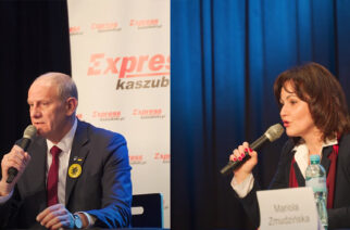 Bardzo wyrównane starcie w debacie wyborczej w Żukowie