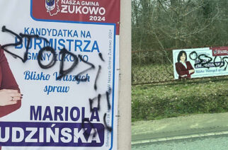 Banery Zmudzińskiej zniszczone. Kto za tym stoi?