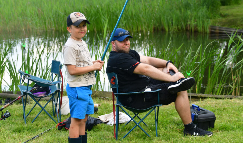 Kartuzy. Za nami pełen atrakcji piknik wędkarski z okazji Dnia Dziecka
