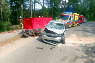 Prokowo. 30-letni motocyklista trafił do szpitala